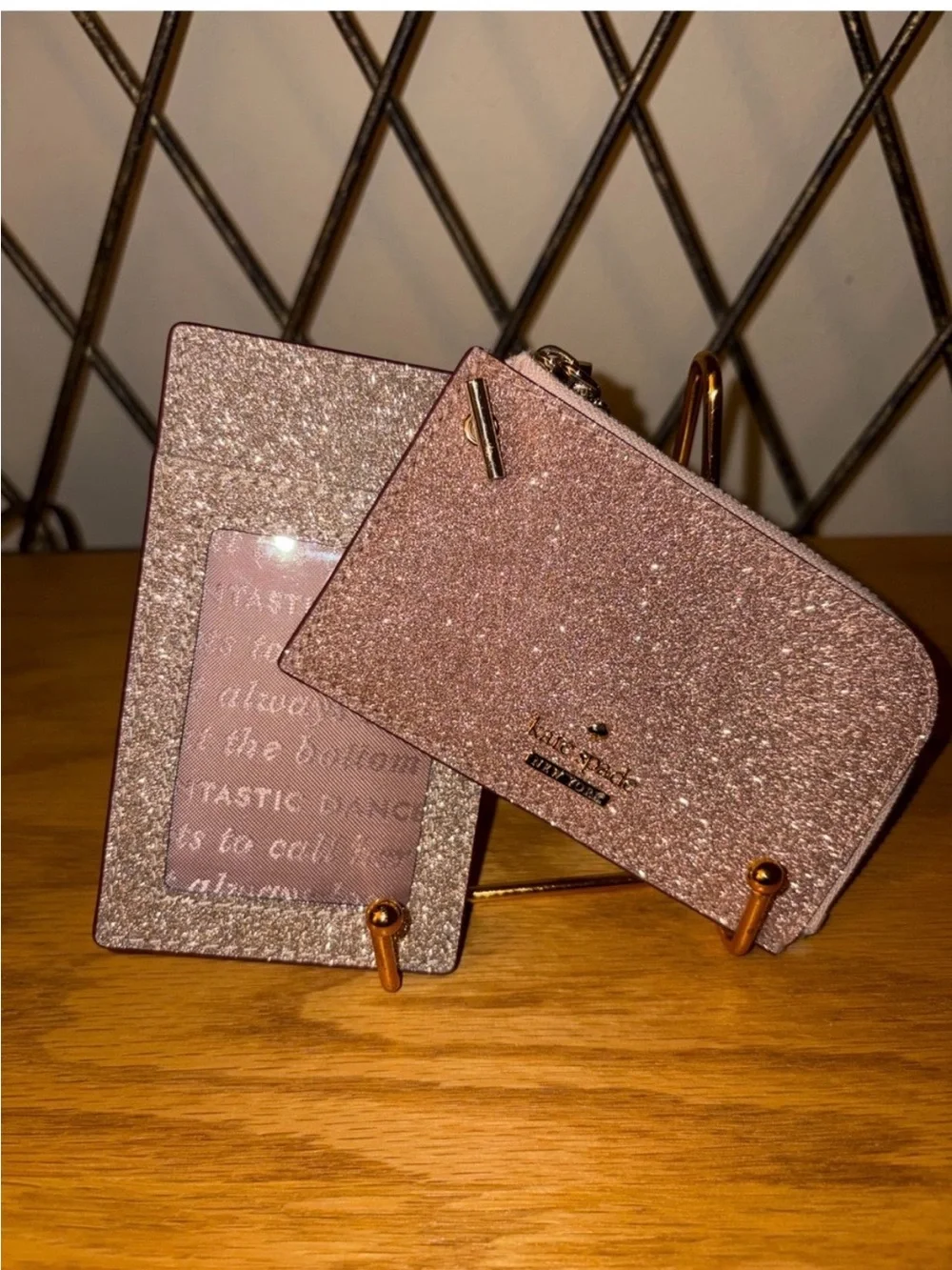 Kate Spade “Shimmy Glitter” 2pc. Cardholder Nwot
